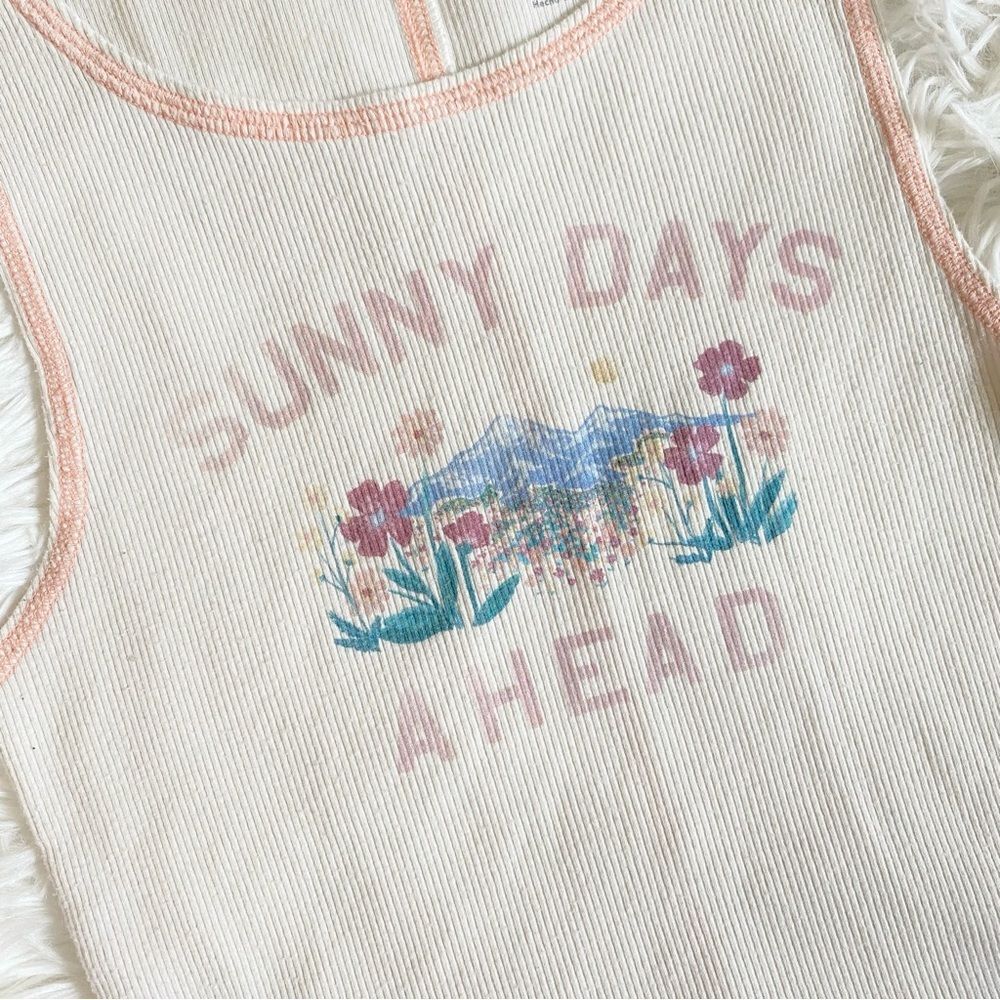 American Eagle Flower Field Tank Top - Picture 2 of 4